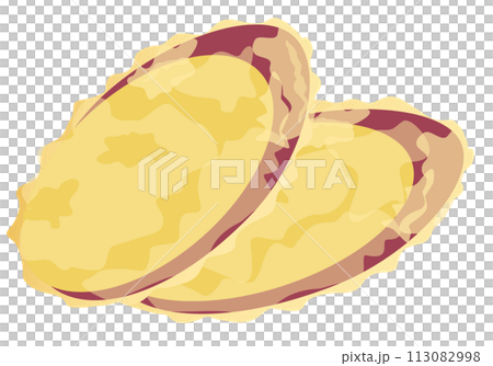 食べ物_和食_天ぷら_さつまいも 113082998