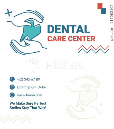 Dental care center, contact information on card Dental care center, contact information on card 113083102