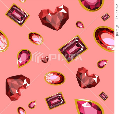 Gems and precious stones, brilliants and emeralds Gems and precious stones, brilliants and emeralds 113083802