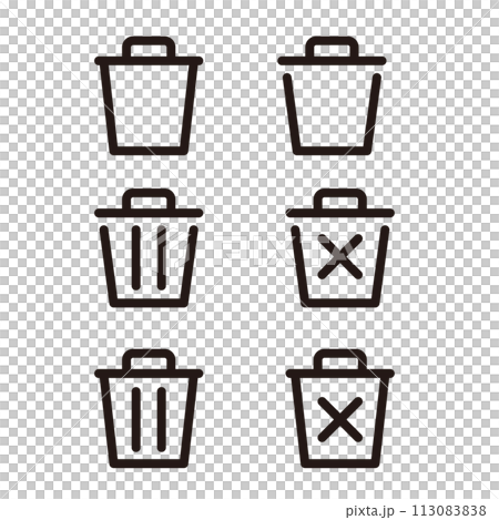 trash can icon set trash can icon set 113083838