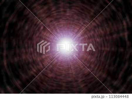 宇宙空間のワープをイメージした背景素材(ワームホール ・ブラックホールのイメージ) 宇宙空間のワープをイメージした背景素材(ワームホール ・ブラックホールのイメージ) 113084448