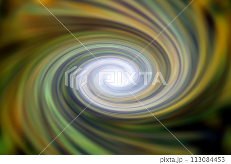 宇宙空間のワープをイメージした背景素材（ワームホール ・ブラックホールのイメージ） 113084453