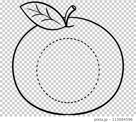 alphabet letter tracing uppercase orange 113084596