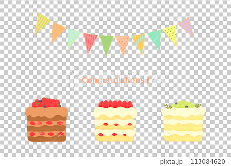 慶祝卡片插圖生日和婚禮 113084620