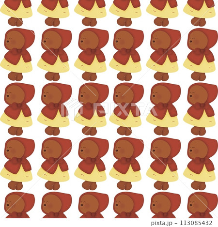 seamless pattern with bear  113085432