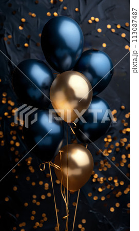 Celebrate with Style, Elegant Birthday Postcard Ready for Printing 113087487