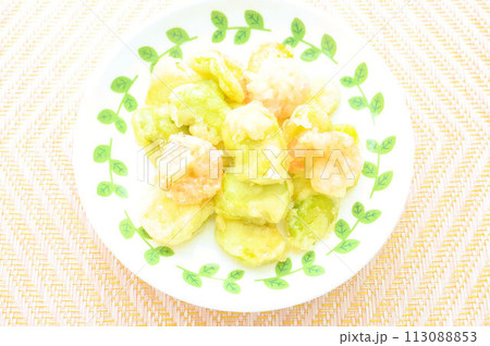 そら豆とむきエビの天ぷら 113088853