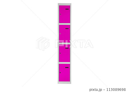 Yellow lockers for locker room. Change room metal box 113089698