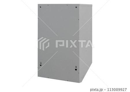 Mailboxes in the condo. metal mailbox with lockable center in condo. Mailbox on the white background isolated Mailboxes in the condo. metal mailbox with lockable center in condo. Mailbox on the white background isolated 113089927