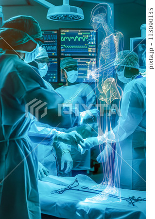 Surgeons Perform Augmented Reality-Assisted Operation 113090135