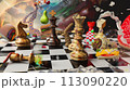 Surreal Chess and Dessert Landscape 113090220