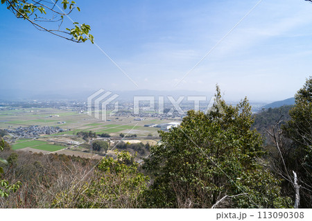 雨宮龍神社付近から見た景色（滋賀県東近江市） 113090308