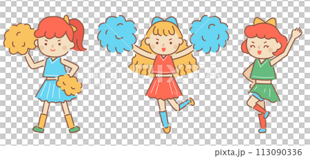 啦啦隊女孩們使勁加油,有一條線 啦啦隊女孩們使勁加油,有一條線 113090336