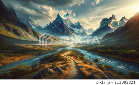 ダイナミックな景色 113092821