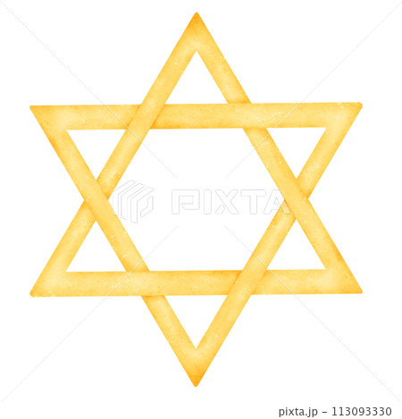 Star watercolor of david 113093330