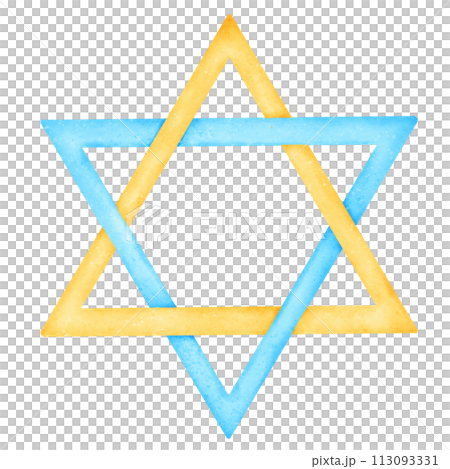 Star watercolor of david 113093331