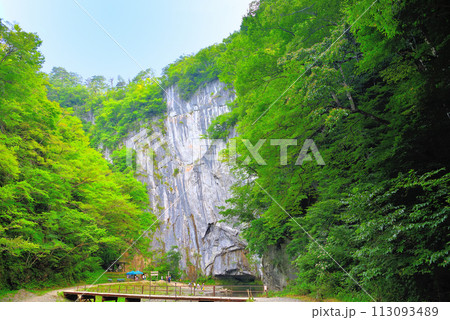 東北・猊鼻渓・舟下り・終点まで舟で行かないと見られない、大迫力の大猊鼻岩・岩手県一関市(2) 東北・猊鼻渓・舟下り・終点まで舟で行かないと見られない、大迫力の大猊鼻岩・岩手県一関市(2) 113093489
