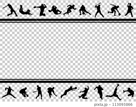 野球チームの対戦フレーム 野球チームの対戦フレーム 113093866