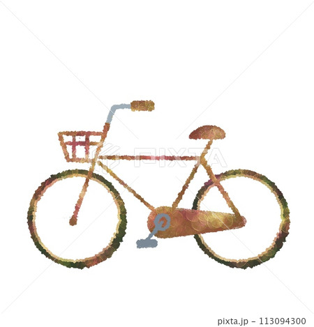 自転車のカラフルなイラスト 113094300