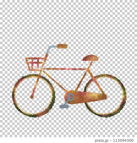 自転車のカラフルなイラスト 113094300