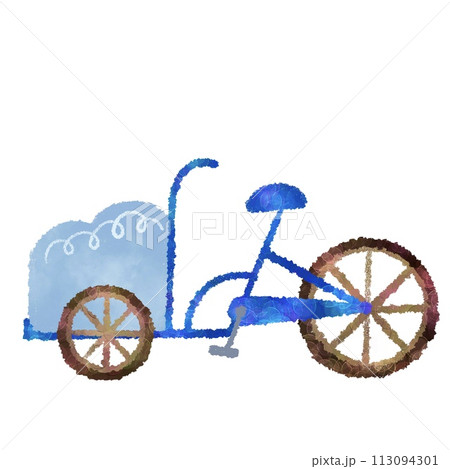 三輪車のカラフルなイラスト 113094301