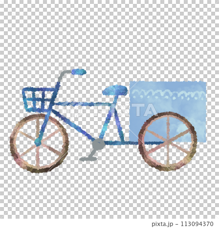 Colorful illustration of tricycle 113094370