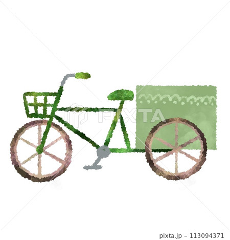 三輪車のカラフルなイラスト 三輪車のカラフルなイラスト 113094371