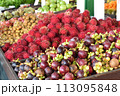 たくさんの果物が並ぶ市場 113095848