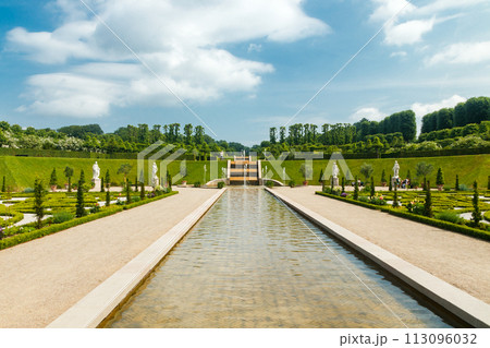 View of Frederiksborg castle park in Hillerod, Denmark View of Frederiksborg castle park in Hillerod, Denmark 113096032