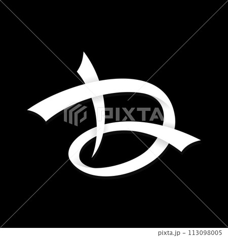 Typography letter D symbol design vector 113098005
