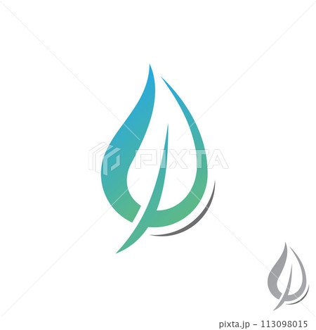 Simple and flat style leaf for element design 113098015