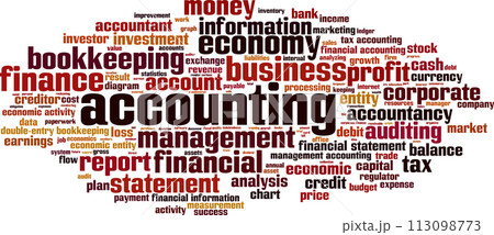 Accounting word cloud Accounting word cloud 113098773