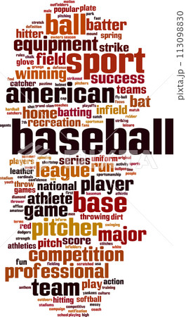 Baseball word cloud 113098830