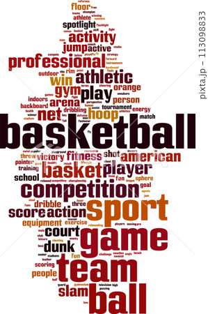 Basketball word cloud Basketball word cloud 113098833