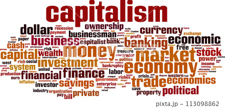 Capitalism word cloud 113098862