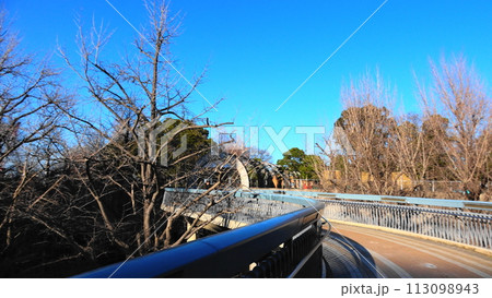 山下公園へ続くポーリン橋の風景 山下公園へ続くポーリン橋の風景 113098943