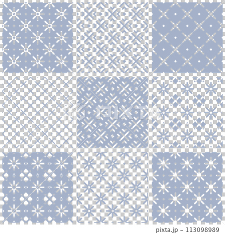 Set of Abstract Seamless Geometric Patterns. Vector Art. 113098989