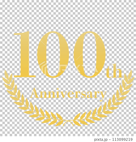 月桂樹の100周年装飾フレーム 113099219