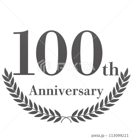 月桂樹の100周年装飾フレーム 113099221