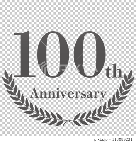 月桂樹の100周年装飾フレーム 113099221