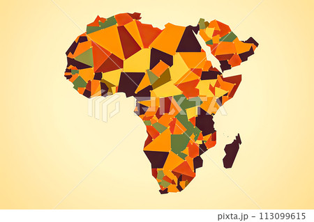 Discover the essence of Africa with a captivating map 113099615