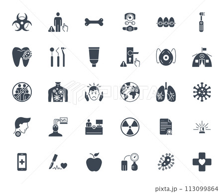 Medical Vector Icons Set 113099864