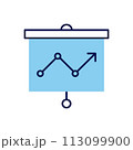 Presentation Bilboard related vector icon 113099900