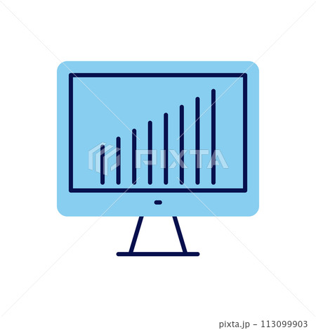 Monitor related vector icon 113099903
