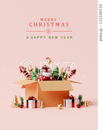 3d Christmas Abstract wallpaper. Realistic . Decorative festive elements glass bauble balls. Xmas holiday template podium. 3d Christmas Abstract wallpaper. Realistic . Decorative festive elements glass bauble balls. Xmas holiday template podium. 113100319