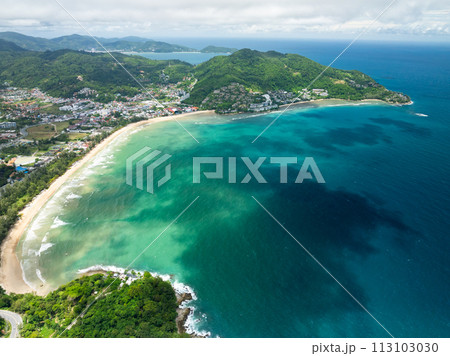 Summer sea waves nature background,Drone aerial view ocean background Summer sea waves nature background,Drone aerial view ocean background 113103030