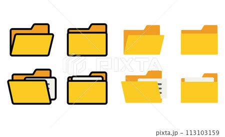 desktop folder icon vector illustration 113103159