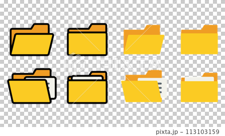 desktop folder icon vector illustration 113103159