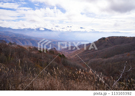 長野県 ビーナスライン 霧ヶ峰からの景色 長野県 ビーナスライン 霧ヶ峰からの景色 113103392