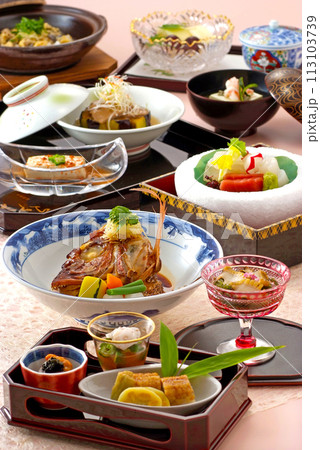 和食イメージ・和御膳・体にやさしい日本料理・おいしい日本料理 113103739